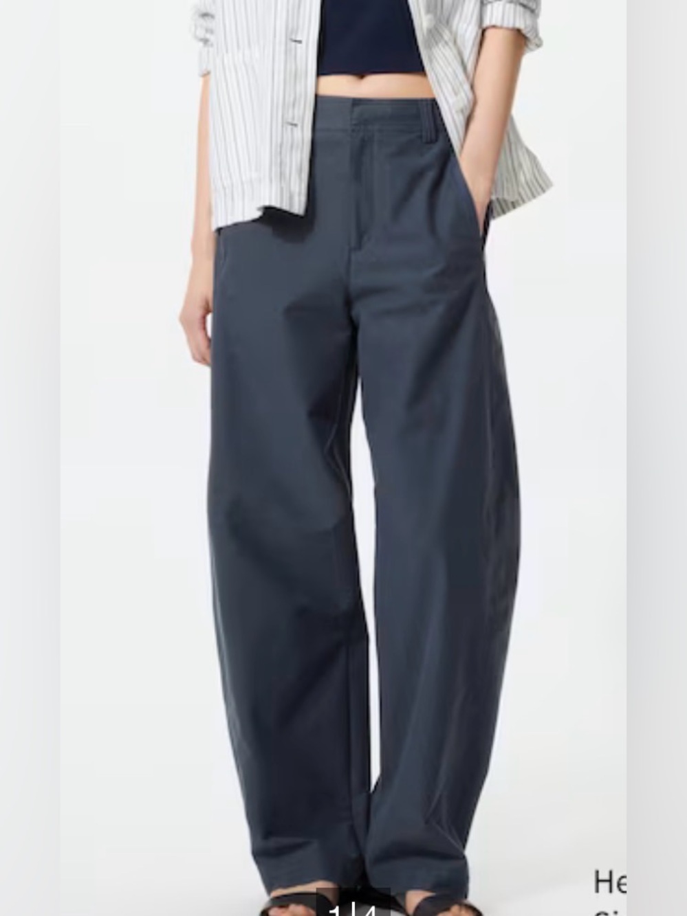 Uniqlo jersey barrel pants large unisex gray new no tags